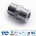 Hex Double Threaded pipe nipple NPT M Stainless steel